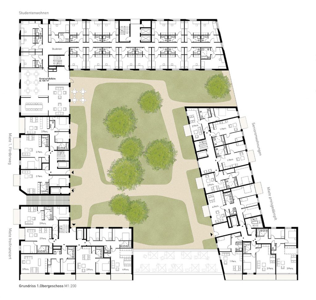 eins:eins architekten hamburg - Quartier der Generationen