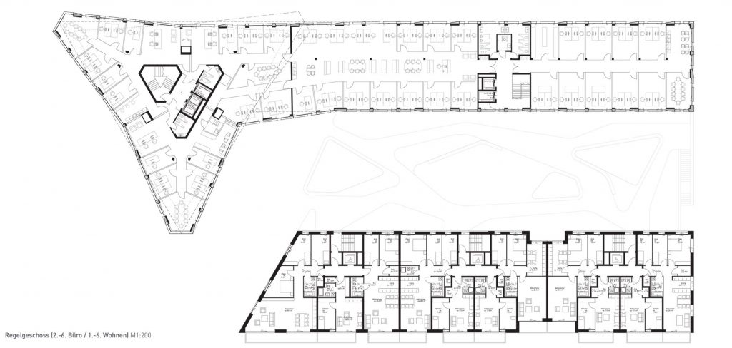 eins:eins architekten hamburg - Wohnungsbau Baufeld 80