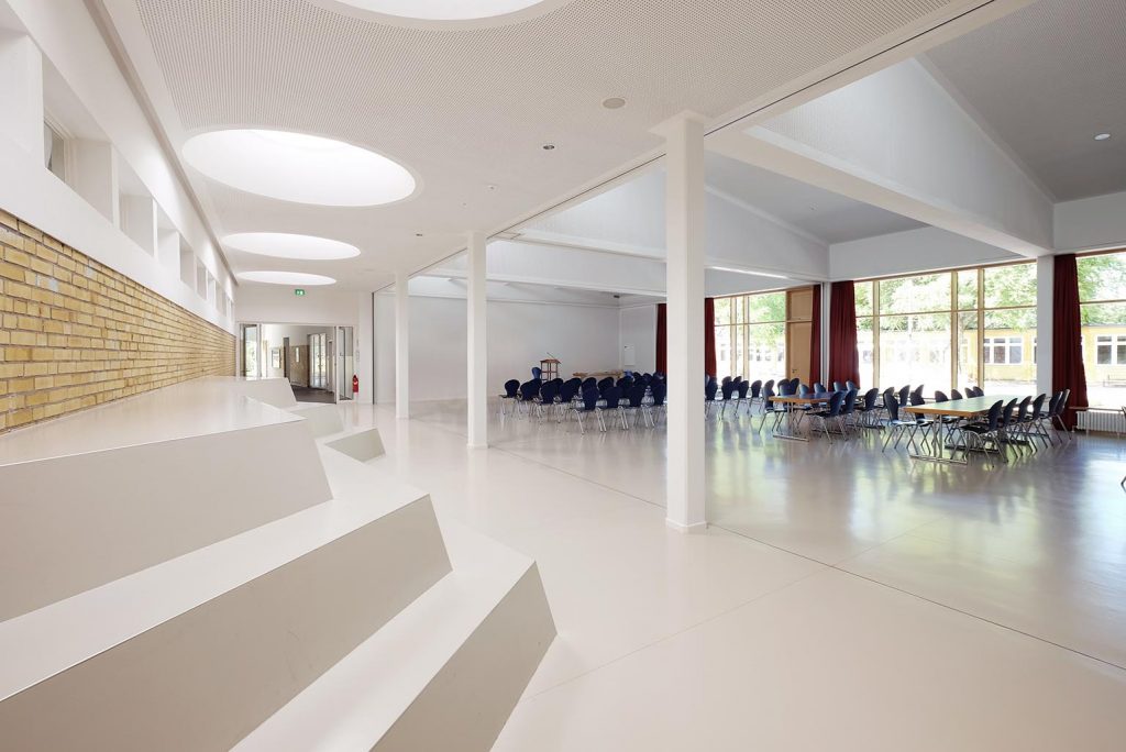 eins:eins architekten hamburg - Pausenmehrzweckhalle Grundschule Neuland