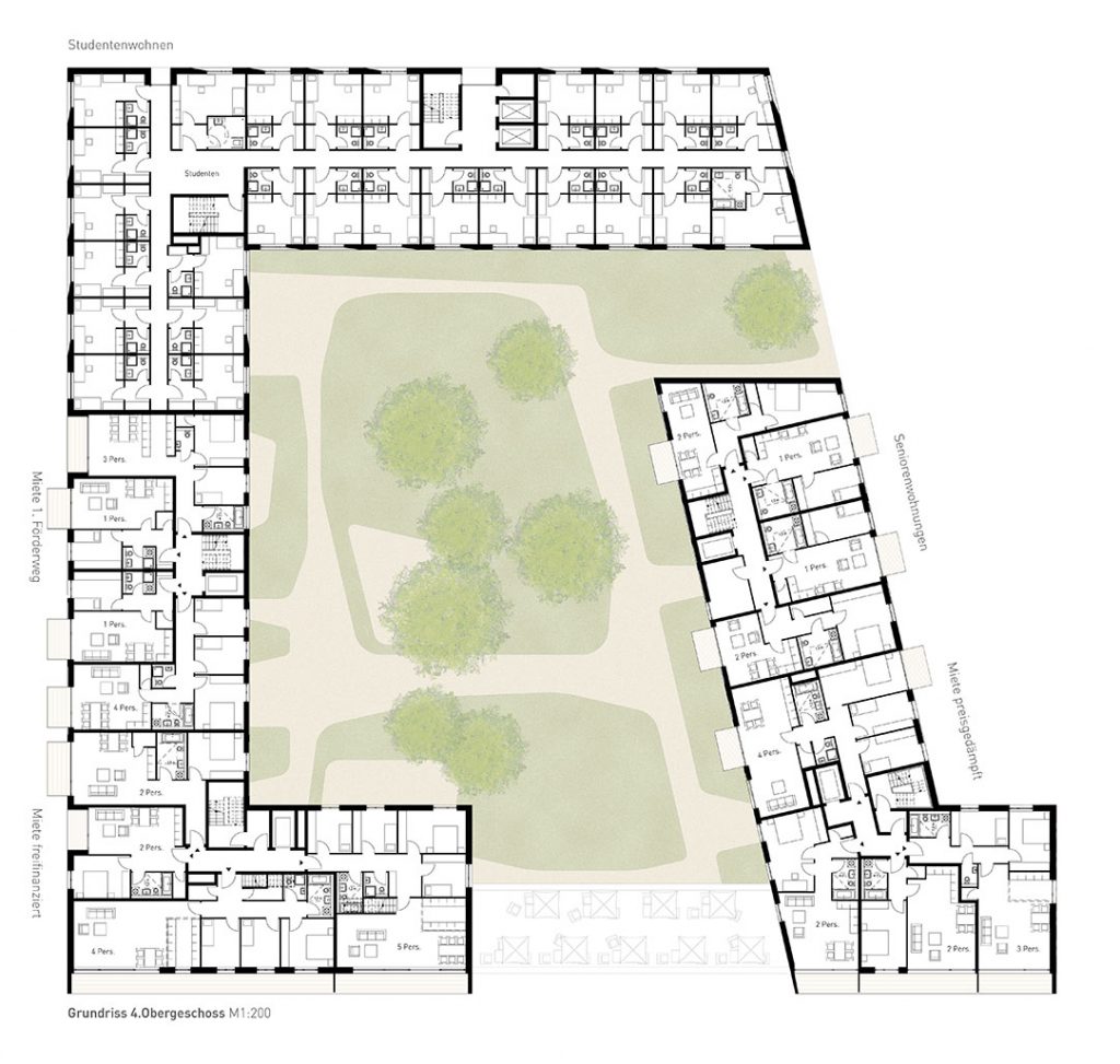 eins:eins architekten hamburg - Quartier der Generationen