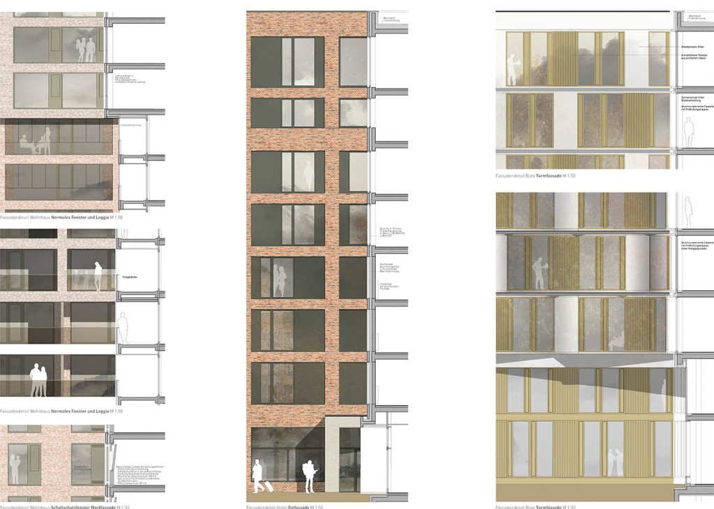 eins:eins architekten hamburg - Neuländer Quarree - Wohnen und Arbeiten am Wasser