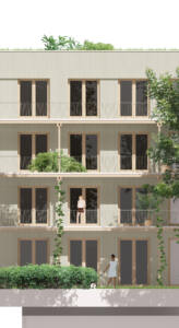 eins:eins architekten hamburg - Fassade Detailansicht 1