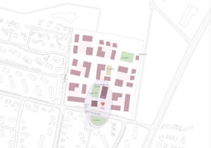 eins:eins architekten hamburg - Öffentliche Nutzungen und Quartiersplatz als Entrée