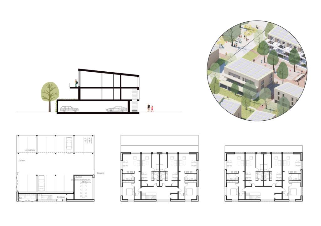 eins:eins architekten hamburg - Neues Wohnquartier an der Gorch-Fock-Straße