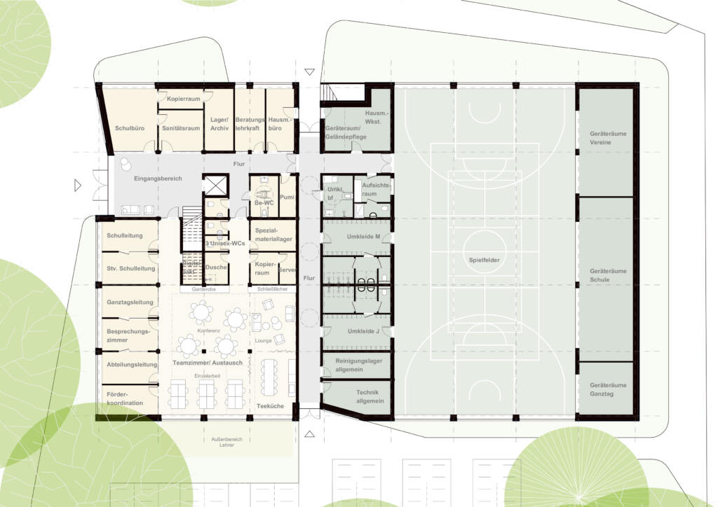 eins:eins architekten hamburg - Grundschule Surenland